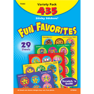 Fun Favorites - Stinky Stickers (435 stickers, 24 designs)-0