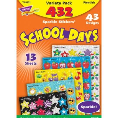 School Days - Sparkle Stickers (432 stickers, 43 designs)