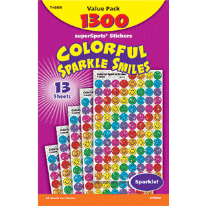 Sparkle Smiles - Mini Stickers For Dot Books (1,300)-0