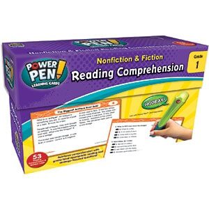 Nonfiction & Fiction Comprehension Power Pen Cards - 1-0