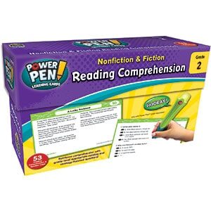 Nonfiction & Fiction Comprehension Power Pen Cards Combo 1-6-3721