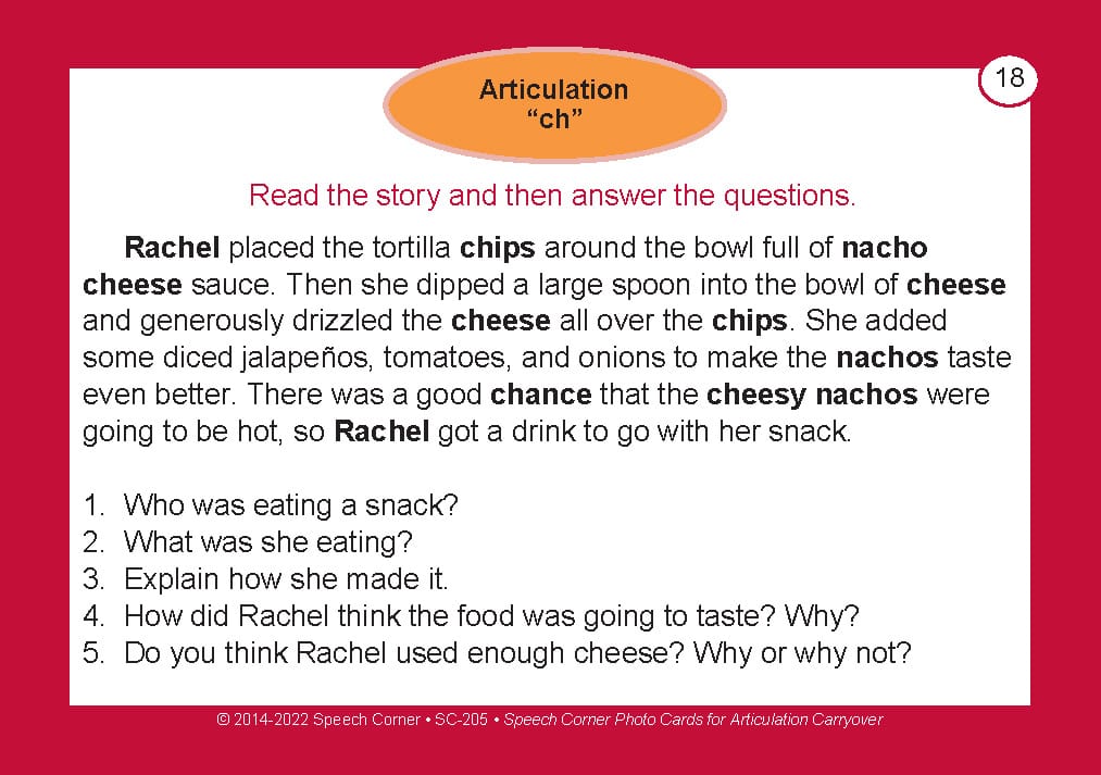 Speech Corner Photo Cards Original Bundle (SC-200, 205, 210, 215, 220) - Image 5