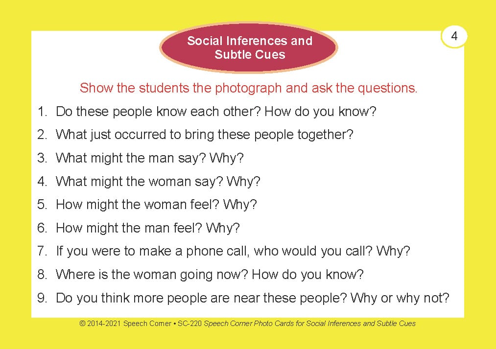 Speech Corner Photo Cards Original Bundle (SC-200, 205, 210, 215, 220) - Image 11