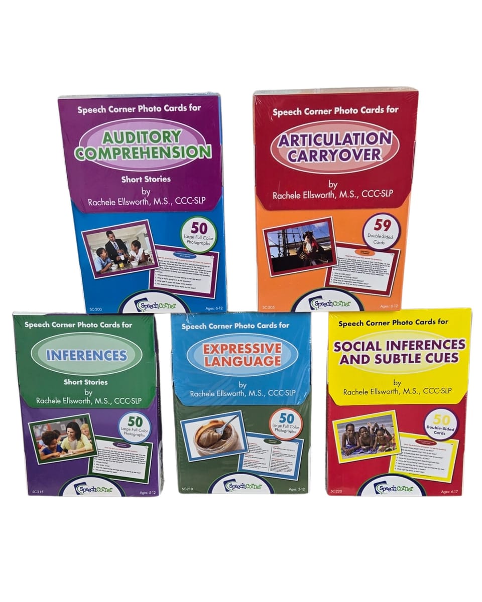 Speech Corner Photo Cards Original Bundle (SC-200, 205, 210, 215, 220)