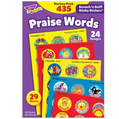 Praise Words - Scratch 'n Sniff (435 stickers, 24 designs)