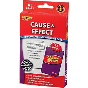 Comprehension Practice Cards: Cause & Effect (Reading Level 2.0-3.5)-0