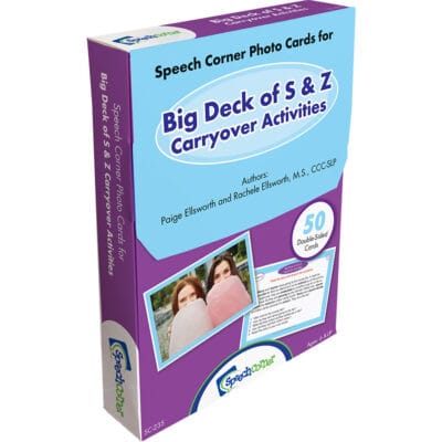 Big Deck Of S & Z Carryover Activities - Speech Corner Photo Cards