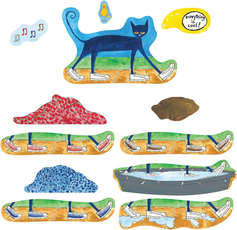 Pete the Cat, I love My White Shoes - Flannel Board Stories - Speech Corner