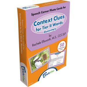 Speech Corner Photo Cards - Context Clues for Tier II Words, Elementary-0