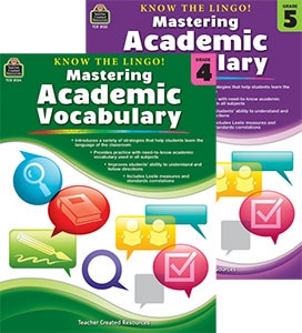 Konw the Lingo! Mastering Academic Vocabulary, Grades 4-5-5126
