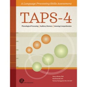 TAPS-4 A Language Processing Skills Assessment-Complete Kit-0