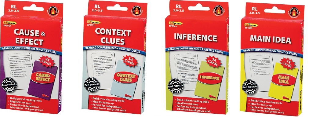 Comprehension Practice Cards: Complete 4 Box Set (TC-150, 155, 160, 165 ...