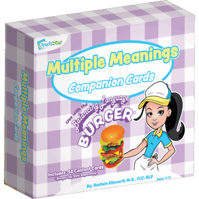 Multiple Meaning Words - Balancing Burger Companion Cards