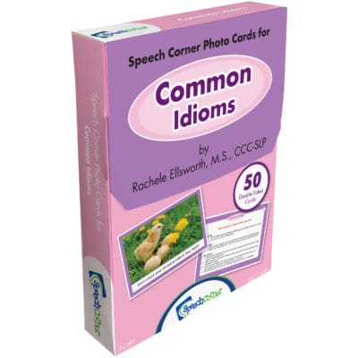 Common Idioms - Speech Corner Photo Cards