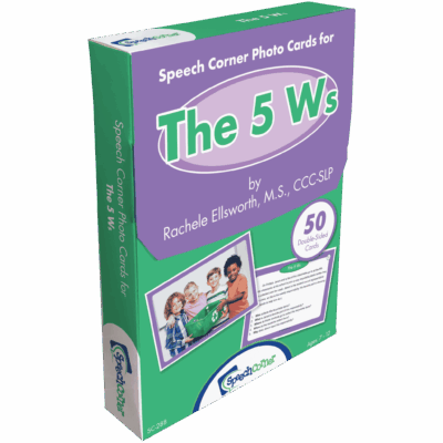 5Ws - Speech Corner Photo Cards