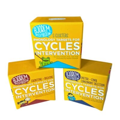 Bjorem Phonology Cycles Interventions Bundle Set #1 (ZF-166, ZF-168, ZF-170)