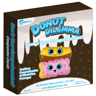 Donut Dilemma - How's Your Comprehension? Companion Cards