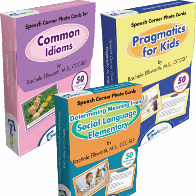 Speech Corner Photo Cards Bundle-Social Skills for Elementary (SC-280, 287, 281)