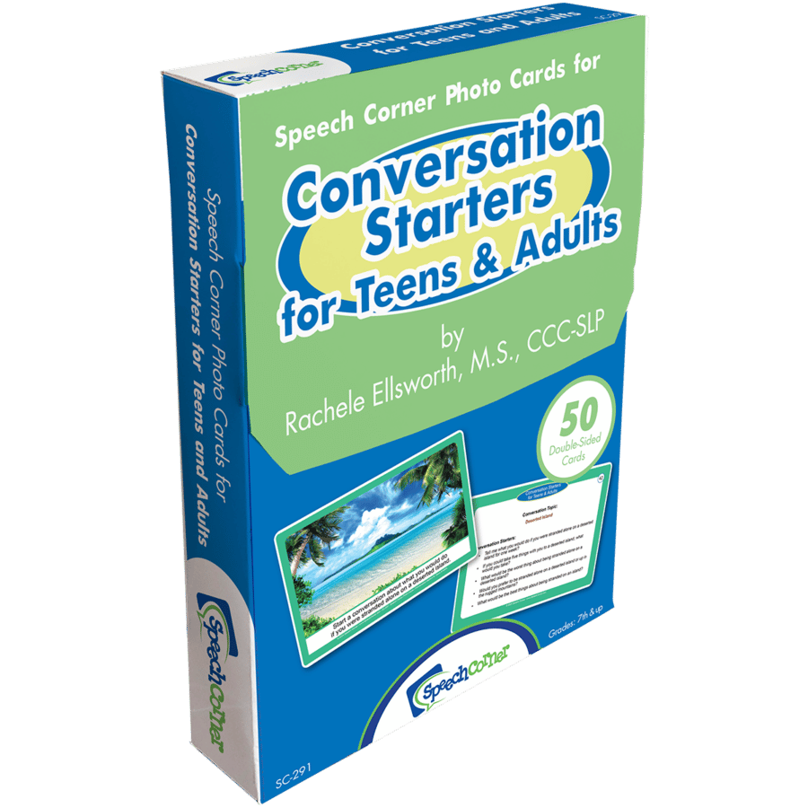 Conversation Starters for Teens and Adults Speech Corner Photo Cards