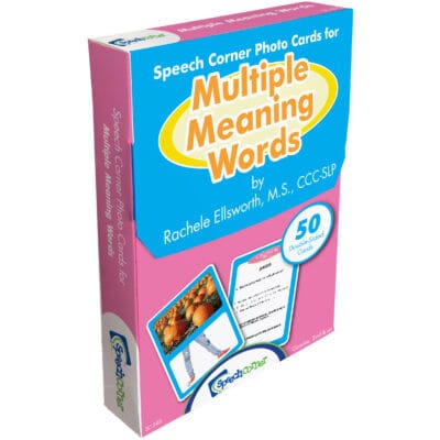 Multiple Meaning Words - Speech Corner Photo Cards