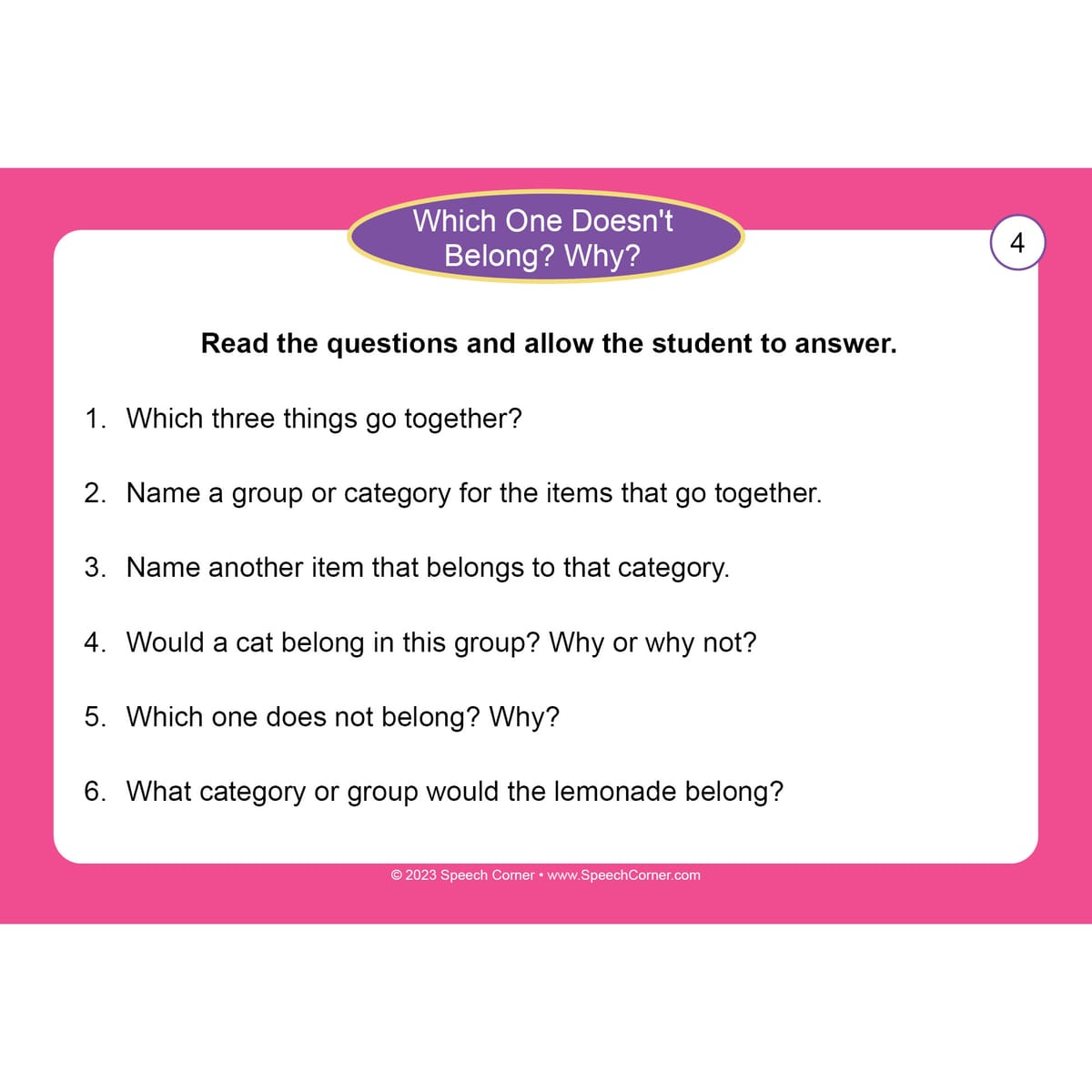 Speech Corner Photo Card Bundle— Categories (SC-201, SC-203, SC-294) - Image 12