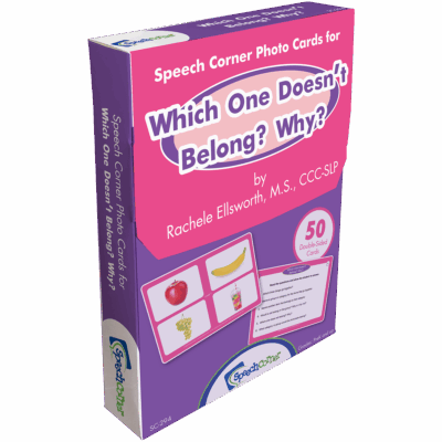 Which One Doesn't Belong? Why? - Speech Corner Photo Cards