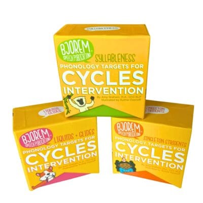 Bjorem Phonology Cycles Bundle Set #2 (Stridents, Syllableness, Liquids/Glides)