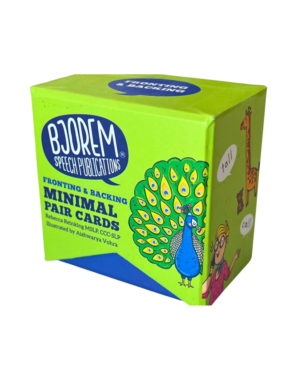 Bjorem Minimal Pairs: Fronting & Backing