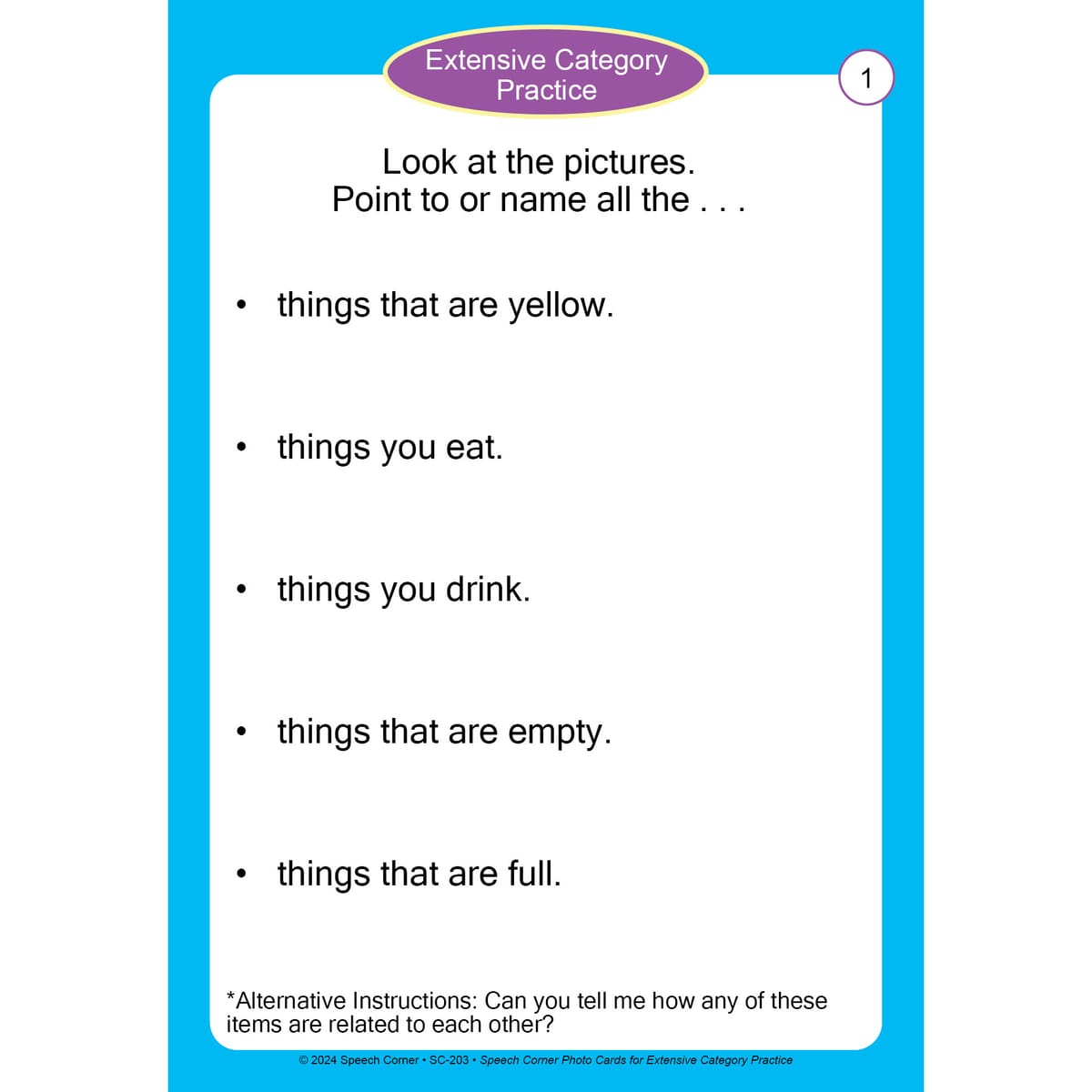 Speech Corner Photo Card Bundle— Categories (SC-201, SC-203, SC-294) - Image 6