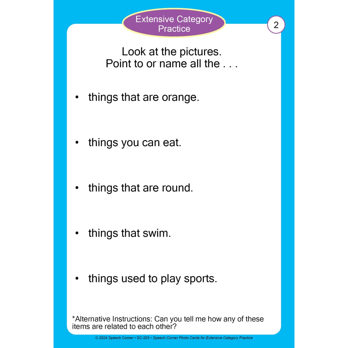 Speech Corner Photo Card Bundle— Categories (SC-201, SC-203, SC-294) - Image 7