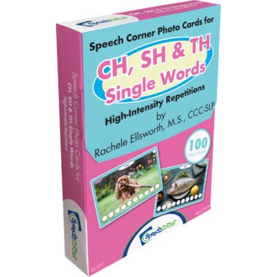Speech Corner Photo Cards for CH, SH & TH—Single Words (High-Intensity Repetitions)