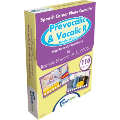 Speech Corner Photo Cards for Prevocalic and Vocalic R— Single Words (High-Intensity Repetitions)