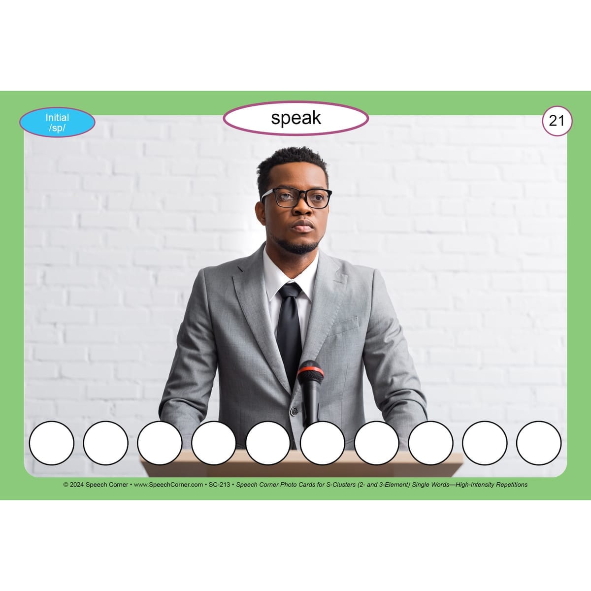 Speech Corner Photo Cards for S-Clusters 2- and 3-Element— Single Words (High-Intensity Repetitions) - Image 6