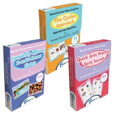 Speech Corner Photo Card Bundle—Speech Sounds Intervention (SC-207, SC-208, SC-299)