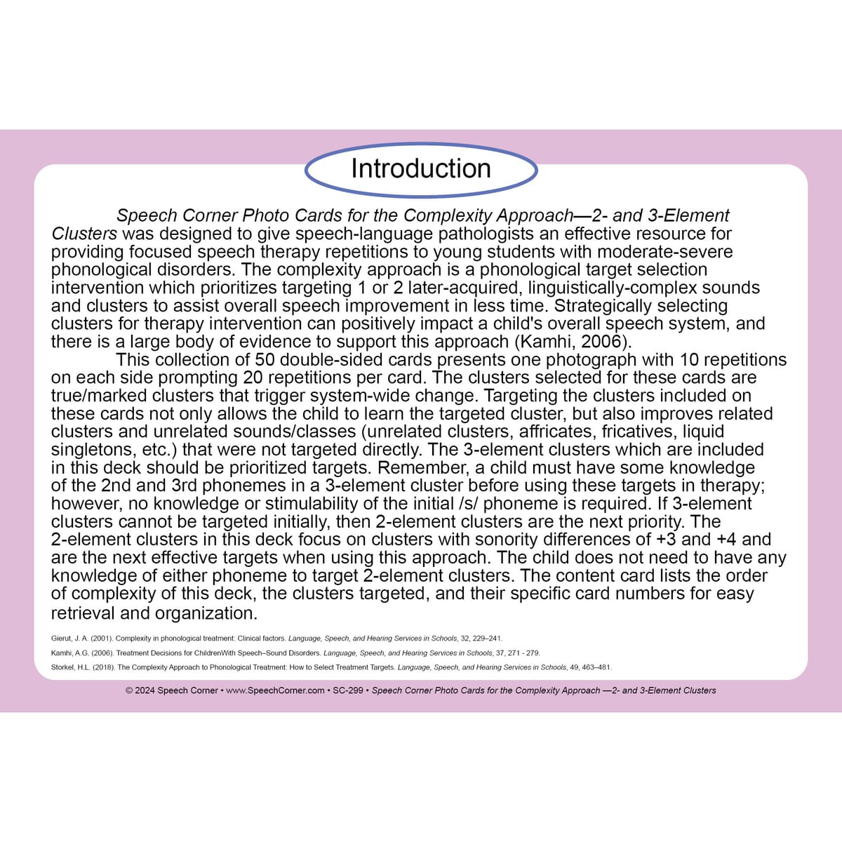 Speech Corner Photo Cards for the Complexity Approach 2- and 3-Element Clusters - Image 2