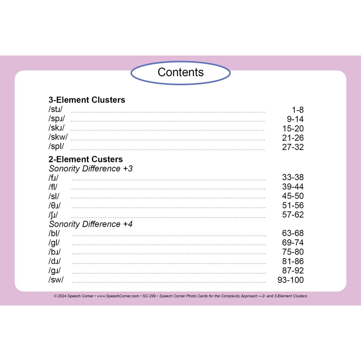 Speech Corner Photo Cards for the Complexity Approach 2- and 3-Element Clusters - Image 3