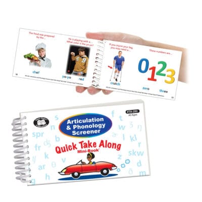 Articulation & Phonology Screener Quick Take Along *This item has been discontinued*