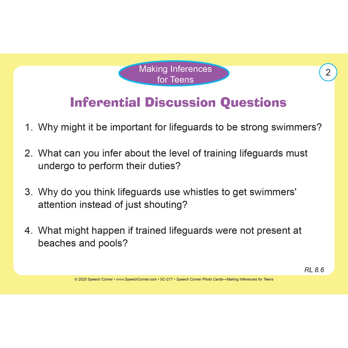 Speech Corner Photo Card Bundle - Adults & Teens (SC-216, 217, 219) - Image 8