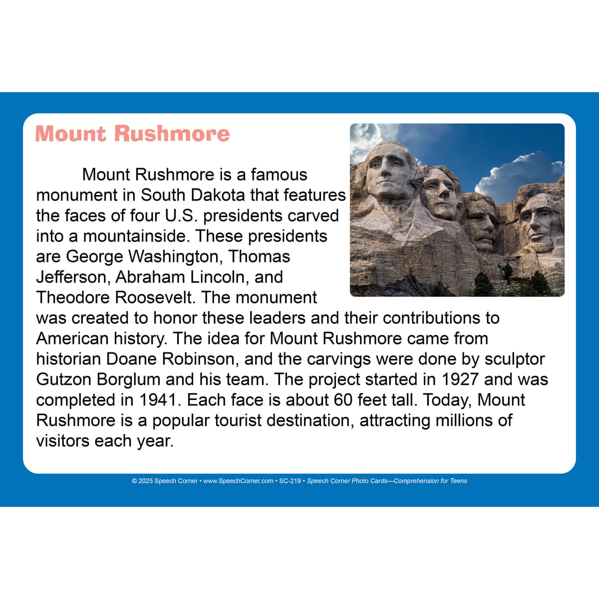 Speech Corner Photo Card Bundle - Adults & Teens (SC-216, 217, 219) - Image 11