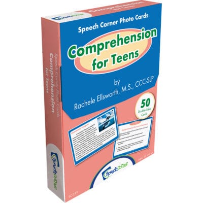 Speech Corner Photo Cards - Comprehension for Teens