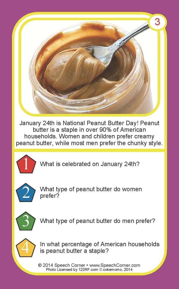 Auditory Comprehension Non-Fiction Double Dice Add-On Deck **Damaged/Dented Product – Web Only** - Image 5