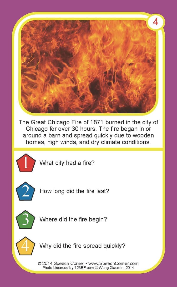 Auditory Comprehension Non-Fiction Double Dice Add-On Deck **Damaged/Dented Product – Web Only** - Image 6