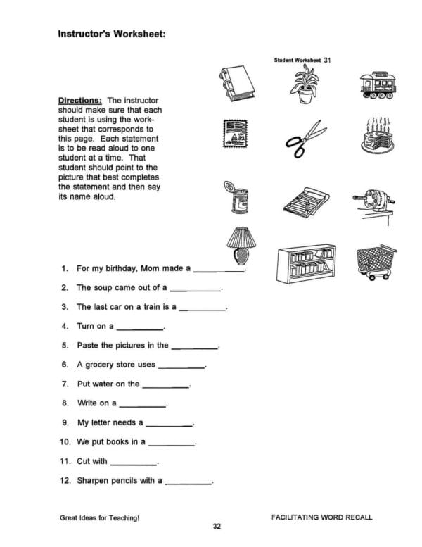 Facilitating Word Recall - Speech Corner