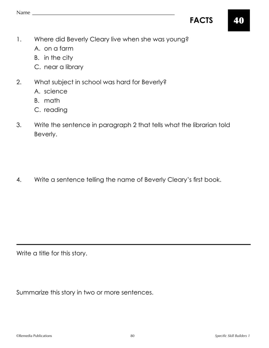 Specific Skill Builders - Image 5