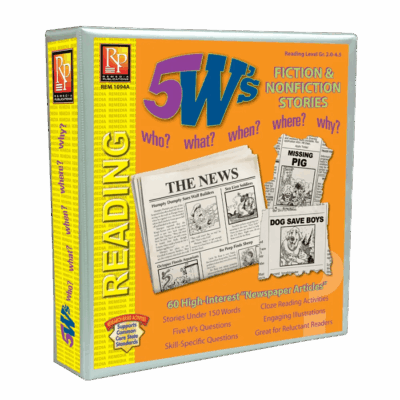 5 W's Fiction and Nonfiction Binder