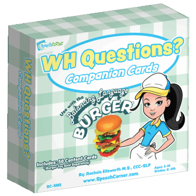 WH Questions - Balancing Burger Companion Cards