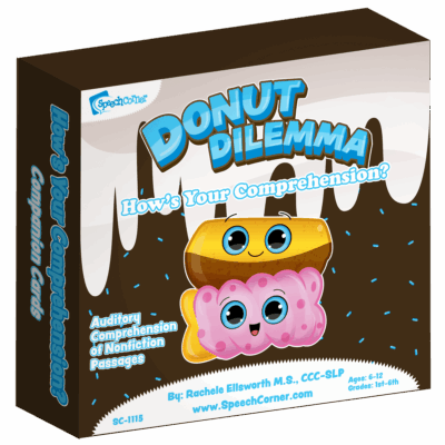 Donut Dilemma - How's Your Comprehension? Companion Cards