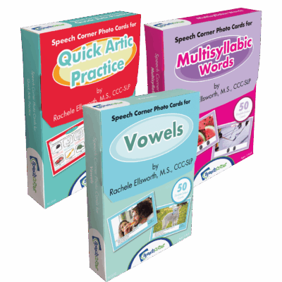 Speech Corner Photo Card Bundle-Beginning Articulation (SC-206, 265, 270)