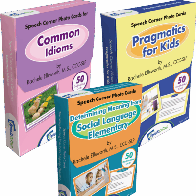 Speech Corner Photo Cards Bundle-Social Skills for Elementary (SC-280, 281, 287)