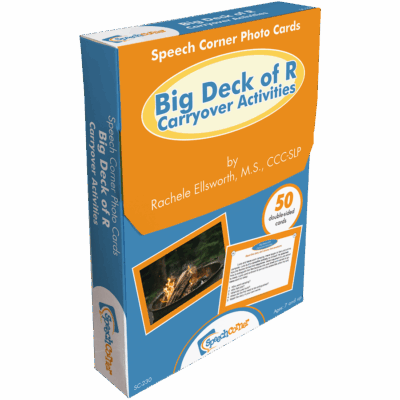 Big Deck Of R Carryover Activities - Speech Corner Photo Cards